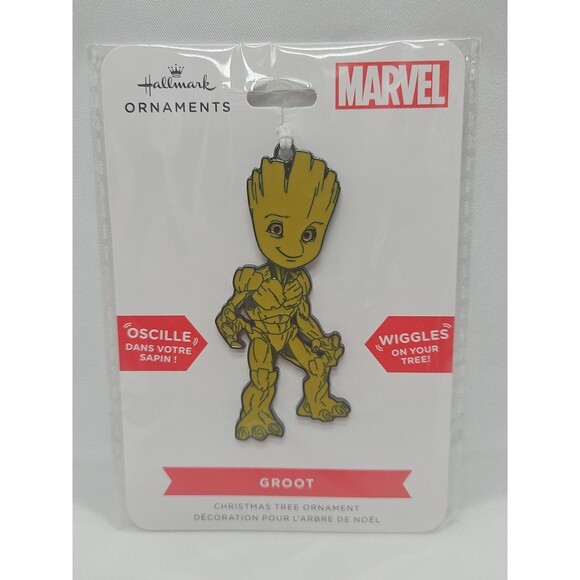 Hallmark Marvel GROOT Metal Christmas Ornament Backpack Charm WIGGLES - Picture 2 of 6